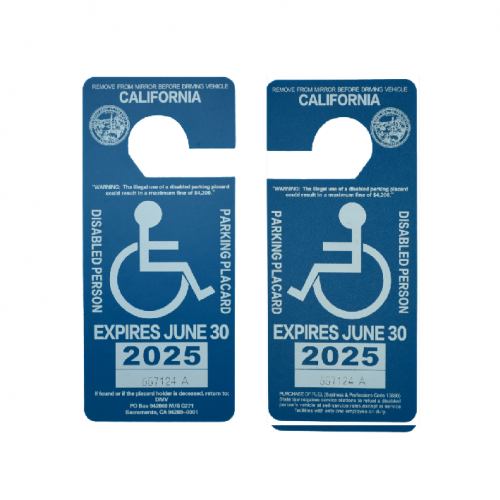 fake handicap parking placard